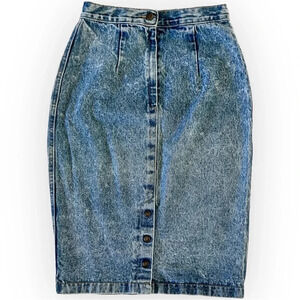 Vintage Zena Denim Midi Skirt